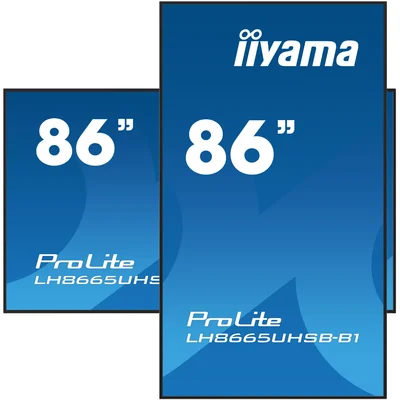 iiyama ProLite LH8665UHSB-B1 DS Monitor 86" 4K IPS LED, 24/7, CMS iisignage2, Android 11, Eshare, 800cd, WLAN, LAN, HDMI, DP