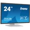 iiyama ProLite T2452MSC-W1 24" IPS LED Touchscreen Monitor 10 Points Touch / HDMI, DisplayPort / Speakers, White