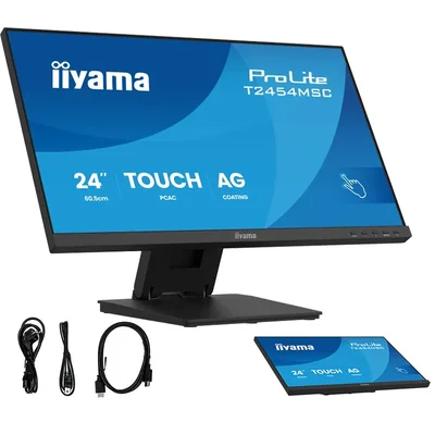 Iiyama ProLite T2454MSC-B3AG 24" IPS LED dotykový monitor /HDMI, DP, reproduktory/ s antireflexní vrstvou