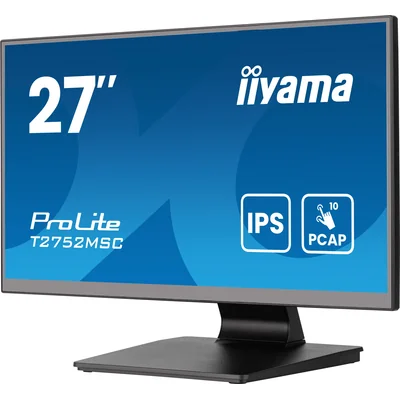 iiyama ProLite T2752MSC-B1AG 27" IPS LED Touchscreen Monitor /HDMI, DisplayPort/ Speakers, AntiGlare Coating