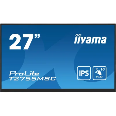 iiyama ProLite T2755MSC-B1 27" IPS LED dotykový monitor / HDMI, DisplayPort / reproduktory, NANO povrchová úprava