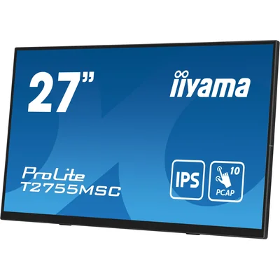 iiyama ProLite T2755MSC-B1 27" IPS LED Touchscreen-Monitor /HDMI, DisplayPort / Lautsprecher, Nano-Beschichtung