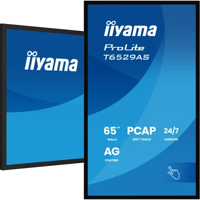 iiyama ProLite T6529AS-B1AG interactive monitor 65" 4K VA LED, USB-C, WiFi, LAN, eShare, iiShare