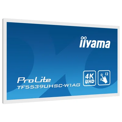 iiyama ProLite TF5539UHSC-W1AG 55" 4K dotykový monitor s otevřeným rámem, PCAP, IPS, 24/7, bílý