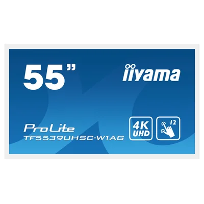 iiyama ProLite TF5539UHSC-W1AG 55" 4K Open Frame PCAP Touchscreen-Monitor, IPS, 24/7, Weiß