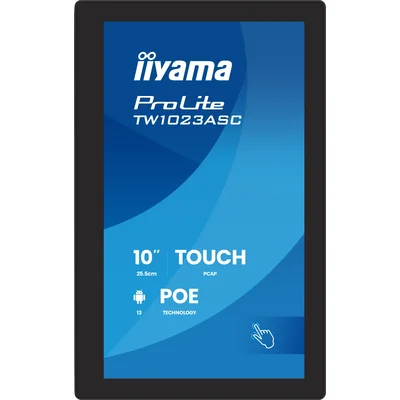 iiyama ProLite TW1023ASC-B3P 10" Android 13 Digital Signage Monitor, PoE, 5-MP-Kamera, Lautsprecher, iiSignage²