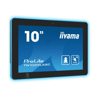 iiyama ProLite TW1025LASC-B1PNR 10" Android Monitor, PoE, Camera, Speakers, NFC/RFID and RGB LED Strip