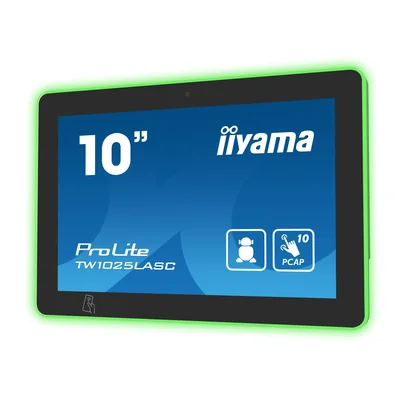 iiyama ProLite TW1025LASC-B1PNR 10" Android Monitor, PoE, Camera, Speakers, NFC/RFID and RGB LED Strip