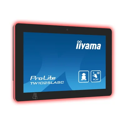 iiyama ProLite TW1025LASC-B1PNR 10" Android Monitor, PoE, Camera, Speakers, NFC/RFID and RGB LED Strip