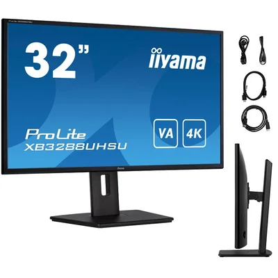 iiyama ProLite XB3288UHSU-B5 32" VA LED 4K monitor /2xHDMI DP/ FlickerFree, BlueLightReducion