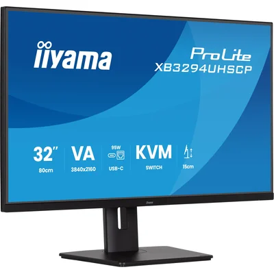 iiyama ProLite XB3294UHSCP-B1 32'' 4K VA LED monitor / 2x HDMI, DP, USB-C dok (95W) / KVM, PiP/PbP, Adaptivní synchronizace