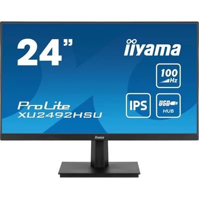 iiyama ProLite XU2492HSU-B6 Monitor 24" IPS LED 100Hz 0,4ms /HDMI, DisplayPort, USB-Hub / Flimmerfrei