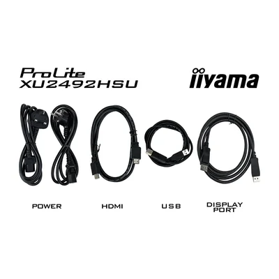 iiyama ProLite XU2492HSU-B6 Monitor 24" IPS LED 100Hz 0,4ms /HDMI, DisplayPort, USB-Hub / Flimmerfrei