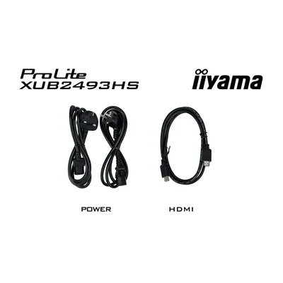 iiyama ProLite XUB2493HS-B6A monitor 24" IPS LED 0.5ms 100hz /HDMI DP/ FlickerFree FreeSync HAS