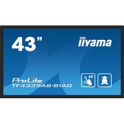 iiyama TF4339AS-B1AG interaktiver Präsentationsmonitor 43" IPS LED 4K /HDMI, DP, Android/ iiSignage², eShare, IP65, 24/7
