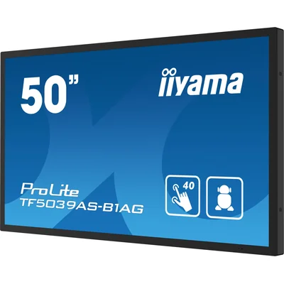 iiyama TF5039AS-B1AG interaktiver Präsentationsmonitor 50" IPS LED 4K /HDMI, DP, Android / iiSignage², eShare, IP65, 24/7