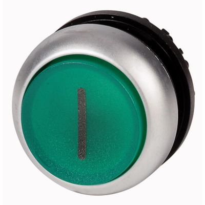 Illuminated button drive, green i, M22-DRLH-G-X1