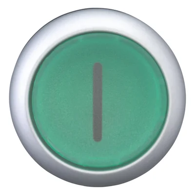 Illuminated button drive, green, M22-DL-G-X1