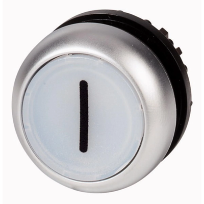 Illuminated button drive, white i, M22-DL-W-X1