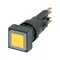 Illuminated button drive, yellow, Q18LT-GE/WB