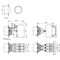 Illuminated green monostable push-button 1 NO contact nickel-plated ring