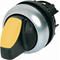 Illuminated latching switch, yellow, M22-WRLK-Y