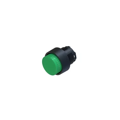 Illuminated protruding drive without self-return type PUSH-PUSH green 627/WLP