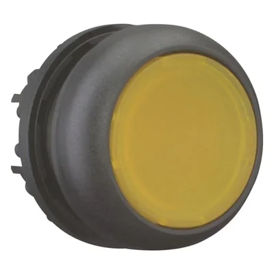 Illuminated push-button actuator, yellow, M22S-DL-Y
