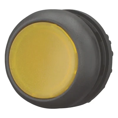 Illuminated push-button actuator, yellow, M22S-DL-Y