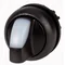 Illuminated switch 3 positions black, M22S-WLK3-W