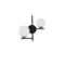 IMPERO Double wall lamp black