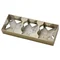 IMPRESJA Coffret métallique doré triple applique murale