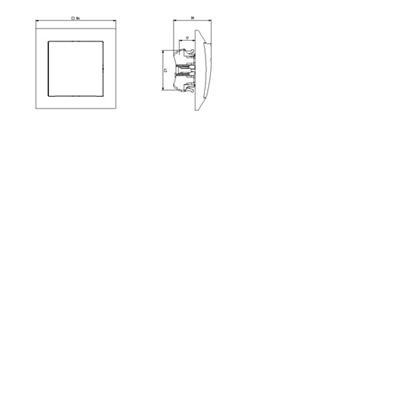 IMPRESJA Commutateur de court-circuit "cloche" argent, sans cadre