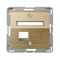 IMPRESJA Computer socket housing single gold metallic
