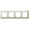 IMPRESJA Cornice quadrupla per interruttori IP44 ecru
