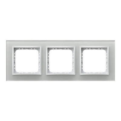 IMPRESJA Cornice tripla, vetro bianco + cornice bianca