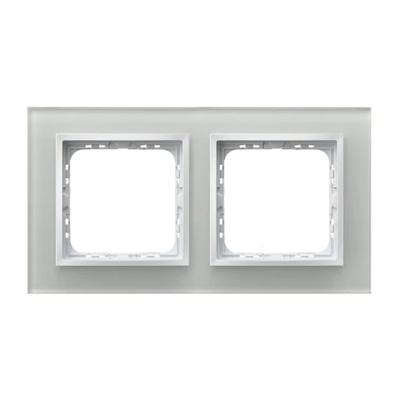 IMPRESJA Double cadre en verre blanc + cadre blanc