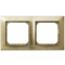 IMPRESJA Double frame for switches IP44 gold metallic