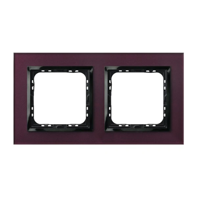 IMPRESJA Double frame plum glass + black frame