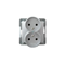 IMPRESJA Double socket with earthing silver