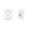 IMPRESJA Double socket with earthing white