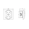 IMPRESJA Double socket with earthing, white