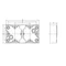 IMPRESJA Ecru double wall-mounted installation box