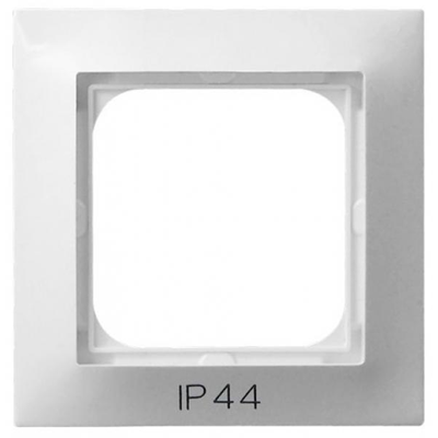 IMPRESJA Marco individual para interruptores IP44, blanco