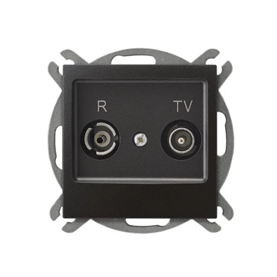 IMPRESJA Pass-through RTV socket IMPRESJA ZAP-10 anthracite