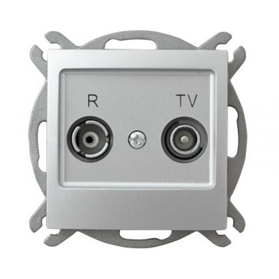 IMPRESJA Pass-through RTV socket ZAP-10 silver