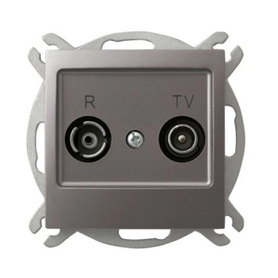 IMPRESJA Pass-through RTV socket ZAP-10 titane