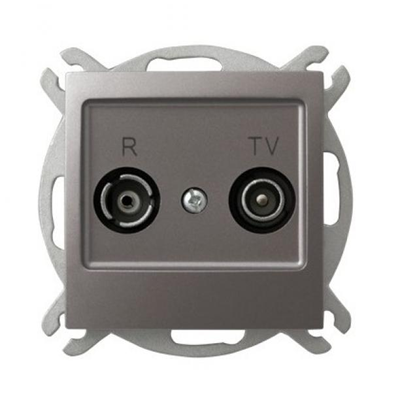 IMPRESJA Pass-through RTV socket ZAP-10 titane