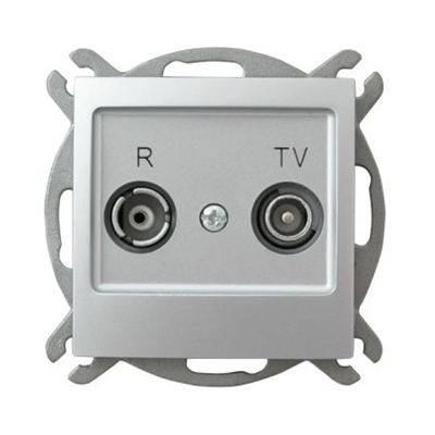 IMPRESJA Pass-through RTV socket ZAP-14 silver