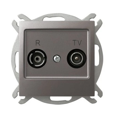 IMPRESJA Pass-through RTV socket ZAP-16 titane